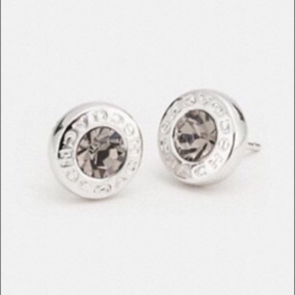 ❌SOLD NWT COACH Open Circle Stone Strand Earrings - Picture 8 of 8